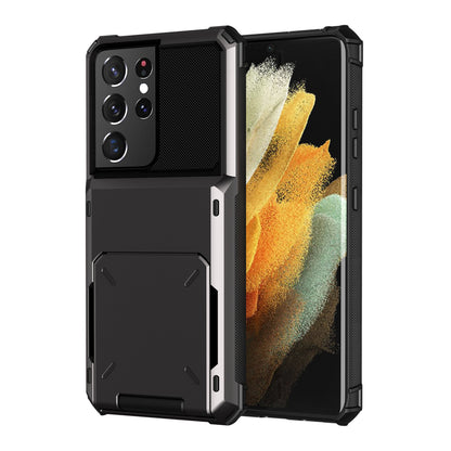 Wallet Case Flip Cover Credit Card Holder Pocket, Dual Layer Protection For Samsung S23 S22 S21 S20 Ultra S10 Plus S20 FE S21 FE