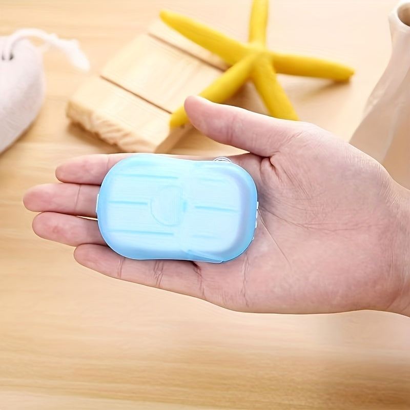Travel Soap Sheets - Portable, Disposable, Scented Bath Foam Papers Sheets