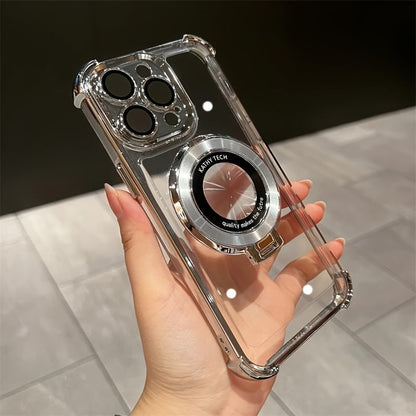 Luxury Wireless Charging Magnetic Ring Bracket Case